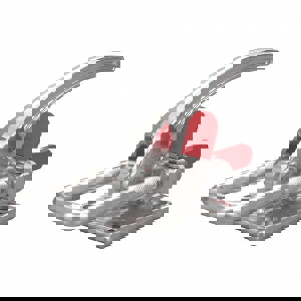 Pull-Action Latch Clamp: Horizontal, 7,500 lb, U-Hook, Flanged Base